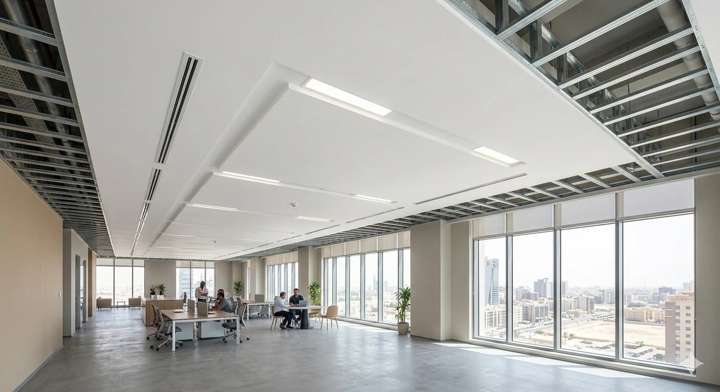 Interior Finishes - Gypsum Profiles and False Ceiling Systems, Gulf Basic Trading